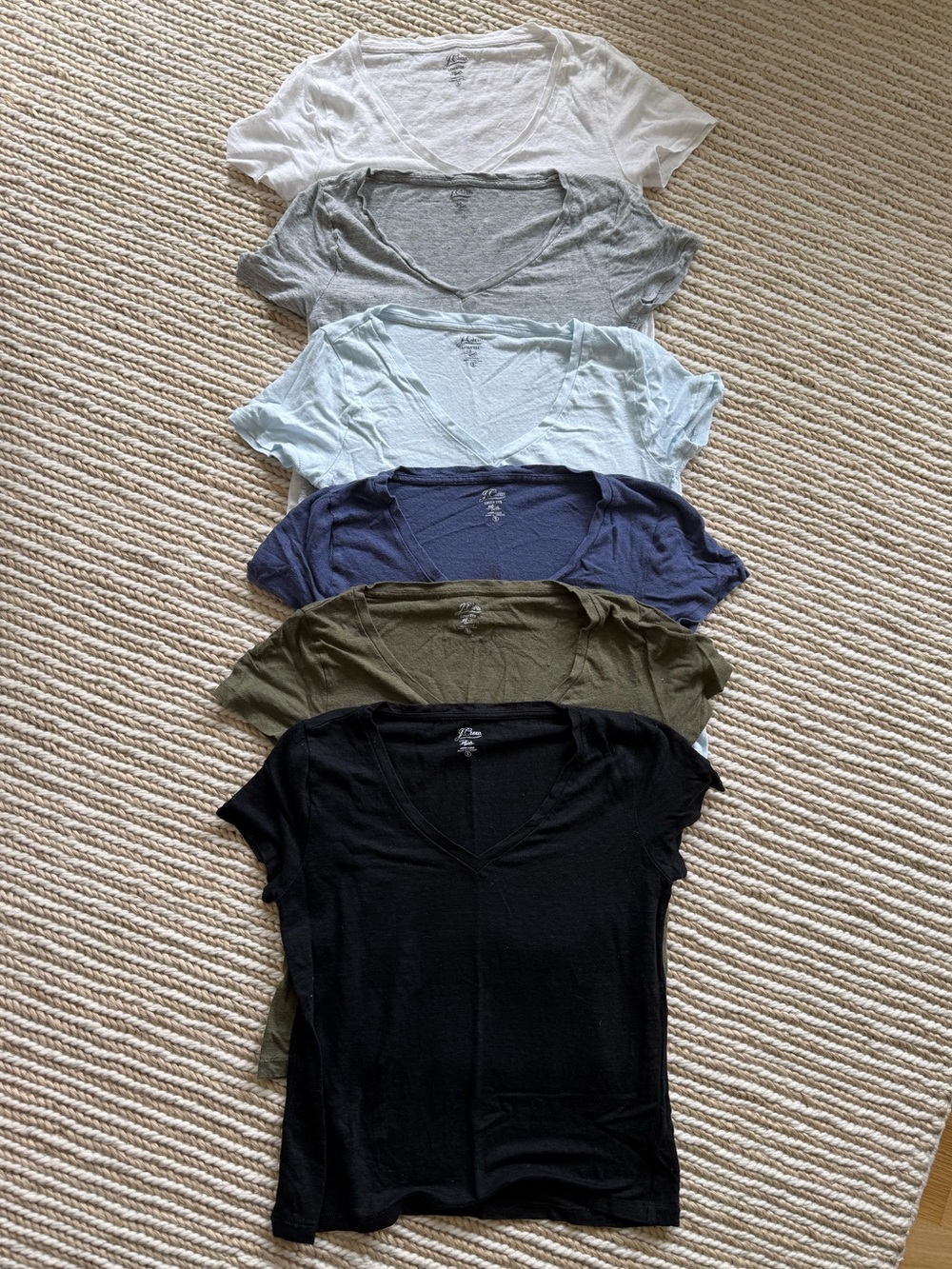 J.CREW | V-NECK LINEN TEE BUNDLE